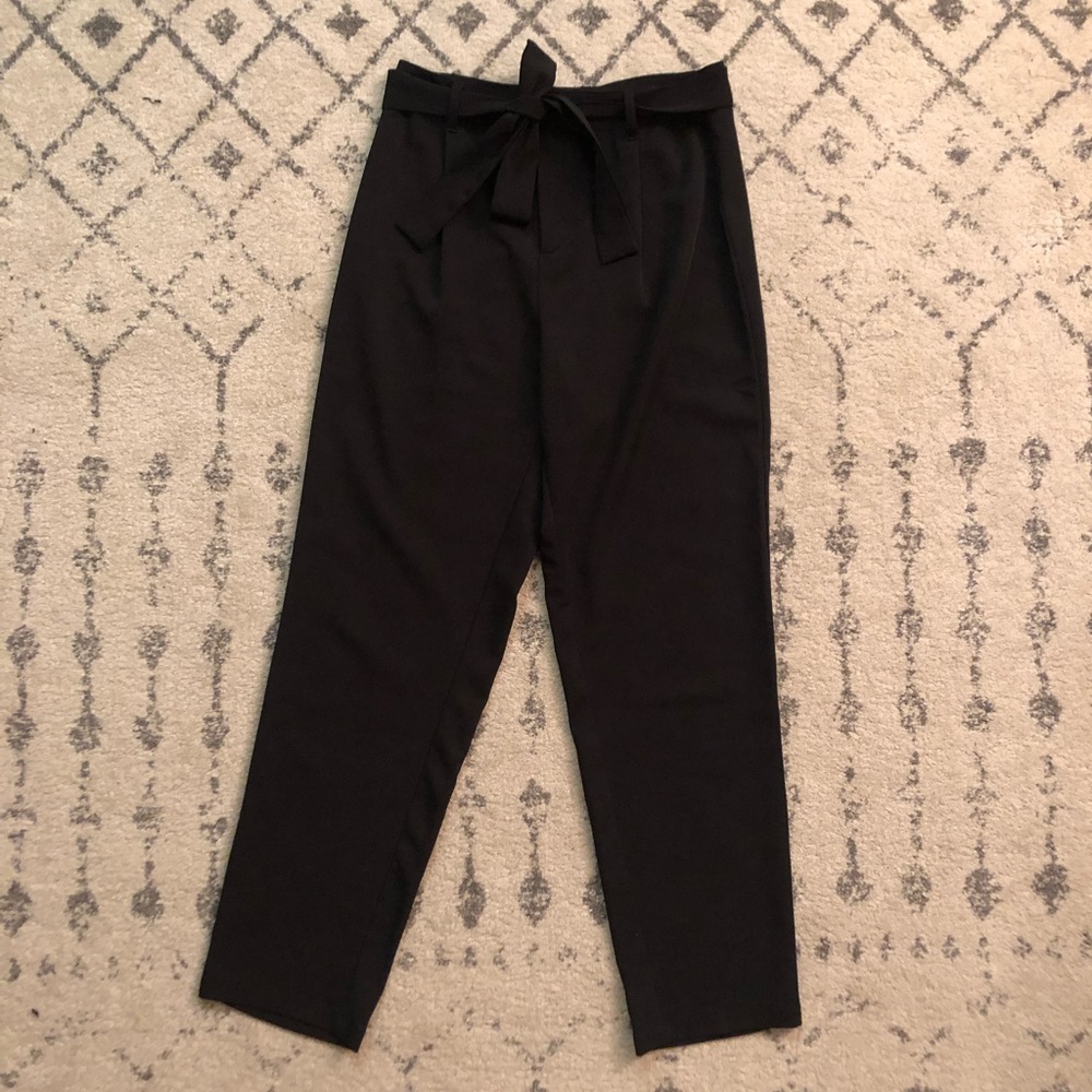 Black Dress Paints with Tie waist
